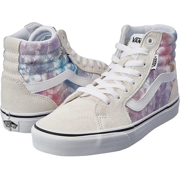 EUC VANS Filmore Hi Heart Tie Dye Sneakers 9.5 - Picture 1 of 4